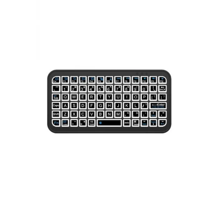 Mini Klavye Smarttv Işıklı Bluetooth Kablosuz Televizyon Ps3 Dizüstü Tabletler Ve Telefonlar İçin