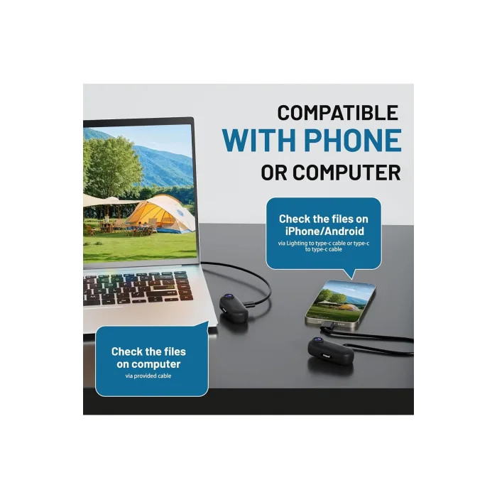 Mini Wıfı Aksiyon Kamerası 1080p Taşınabilir Vücut Kamerası Giyilebilir Video Kaydedici Ipx7 Su Geçirmez