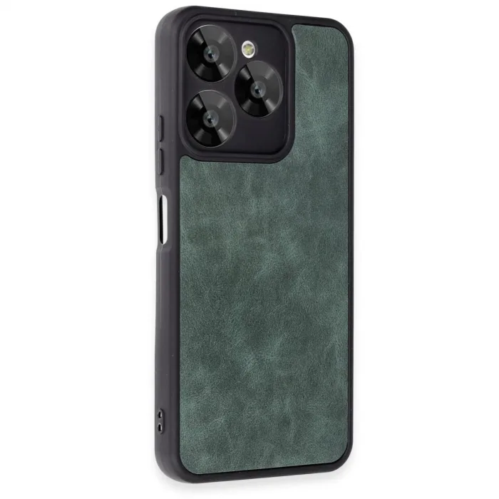 Newface General Mobile Era 30 Kılıf Aras Deri Kapak - Koyu Yeşil