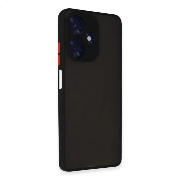 Newface İnfinix Hot 30 4g Kılıf Montreal Silikon Kapak - Siyah