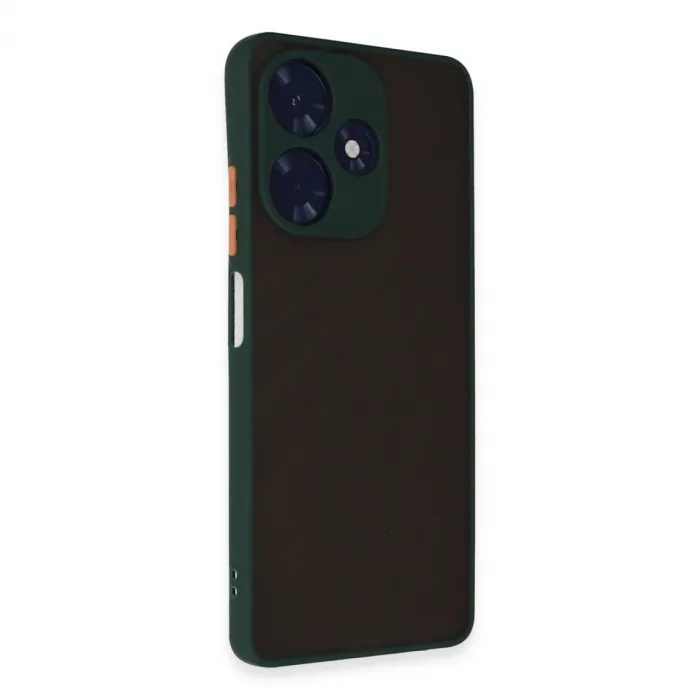 Newface İnfinix Hot 30 4g Kılıf Montreal Silikon Kapak - Yeşil