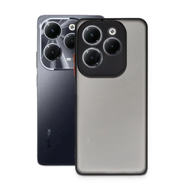 Newface İnfinix Hot 40 Pro Kılıf Montreal Silikon Kapak - Siyah