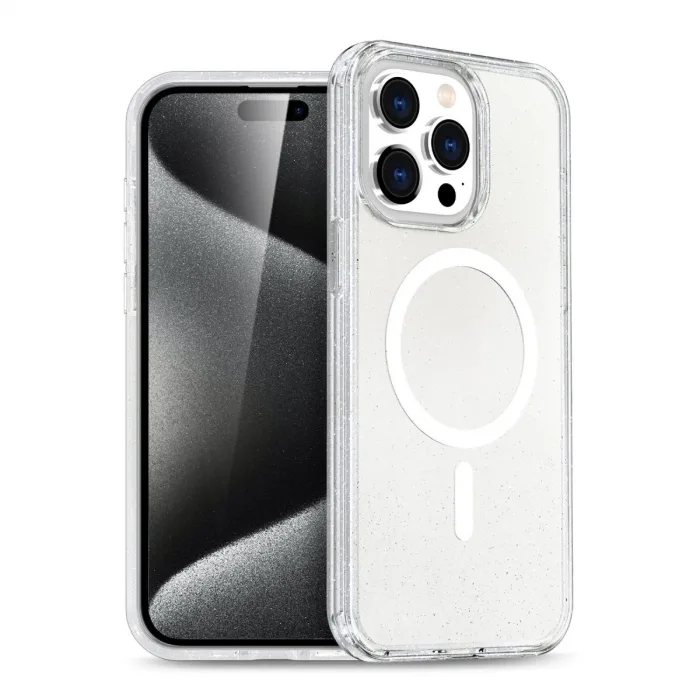 Newface İphone 14 Pro Kılıf Star Magsafe Kapak - Şeffaf