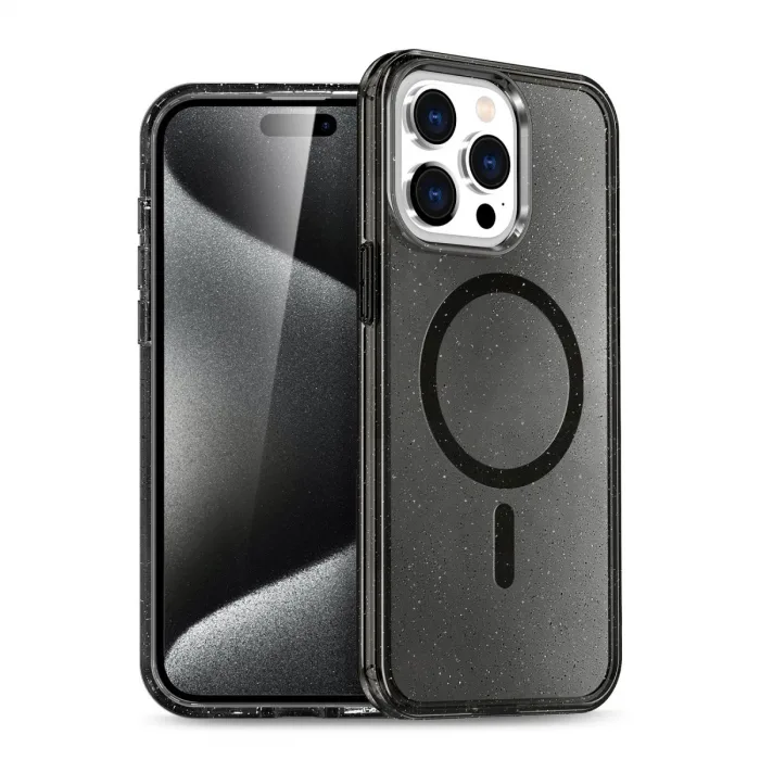 Newface İphone 14 Pro Kılıf Star Magsafe Kapak - Siyah