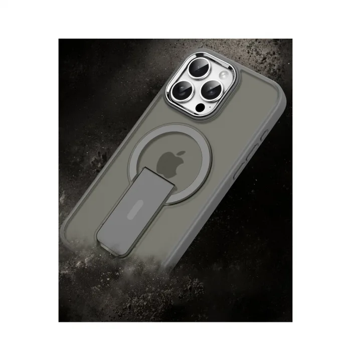 Newface İphone 14 Pro Tork Magsafe Standlı Kapak - Derin Mor