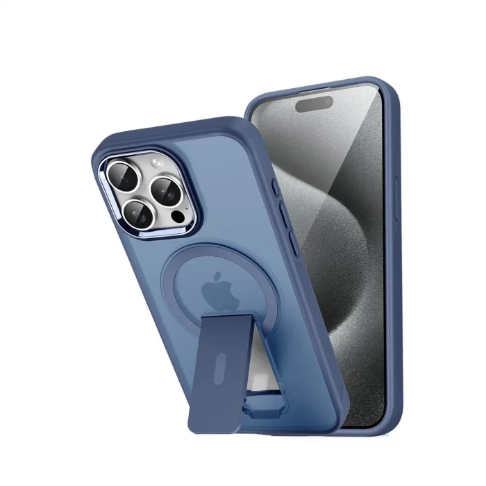Newface İphone 14 Pro Tork Magsafe Standlı Kapak - Lacivert