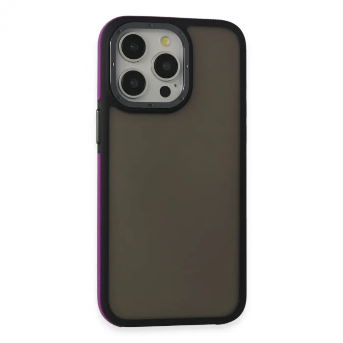 Newface İphone 15 Pro Harvel Kapak - Derin Mor