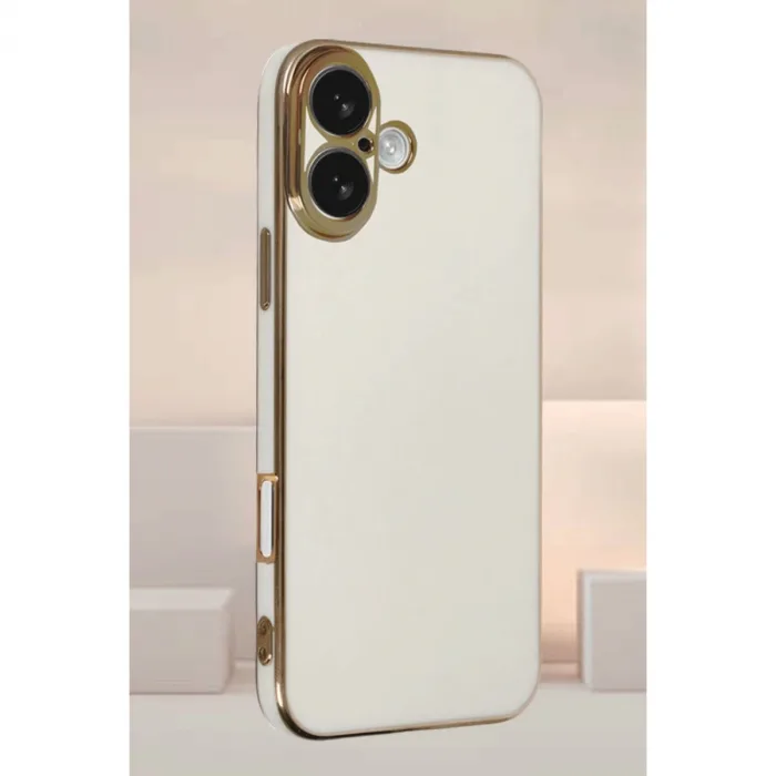 Newface İphone 16 Kılıf Volet Silikon - Mavi