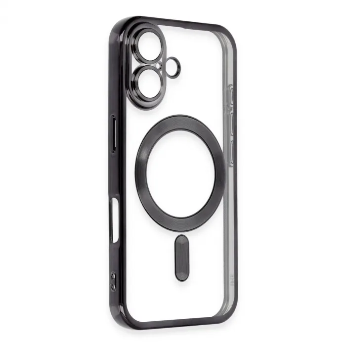 Newface İphone 16 Plus Kılıf Kross Magneticsafe Kapak - Siyah
