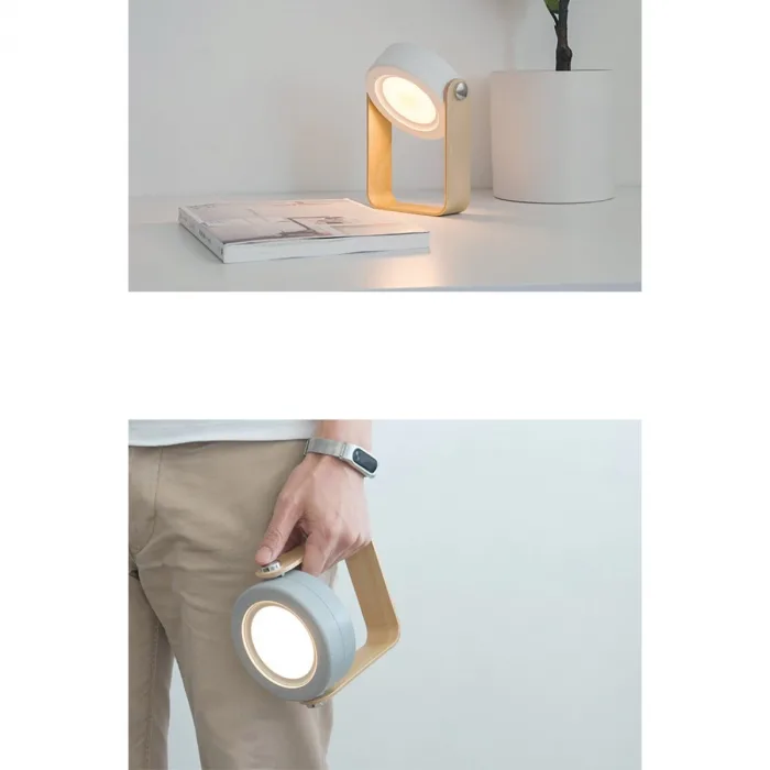 Newface Jp-dld Kamp Lambası Görünümlü Dekoratif Gece Lambası - Beyaz