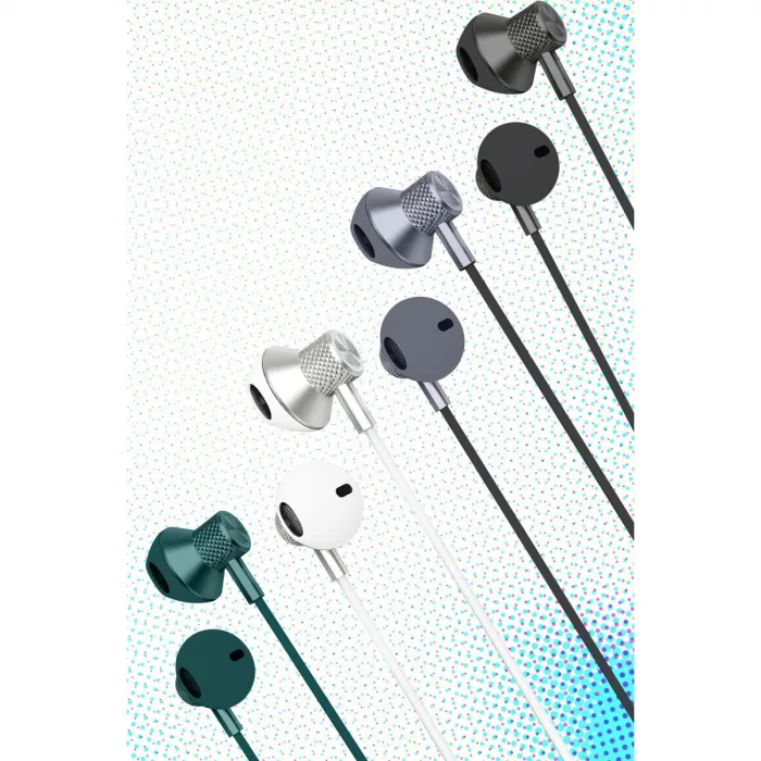 Newface Ls-730 1.2m İphone 15 Serisi İle Uyumlu Type-c Kablolu Kulaklık - Gri