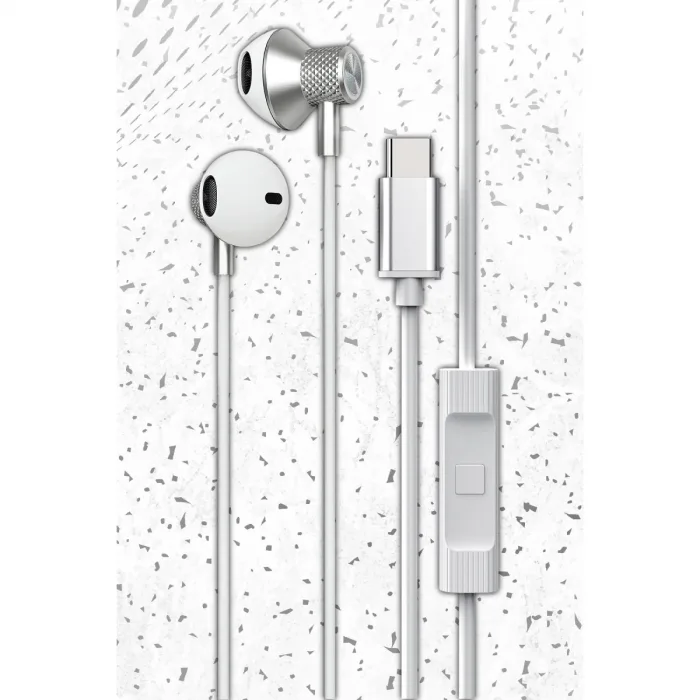 Newface Ls-730 1.2m İphone 15 Serisi İle Uyumlu Type-c Kablolu Kulaklık - Siyah