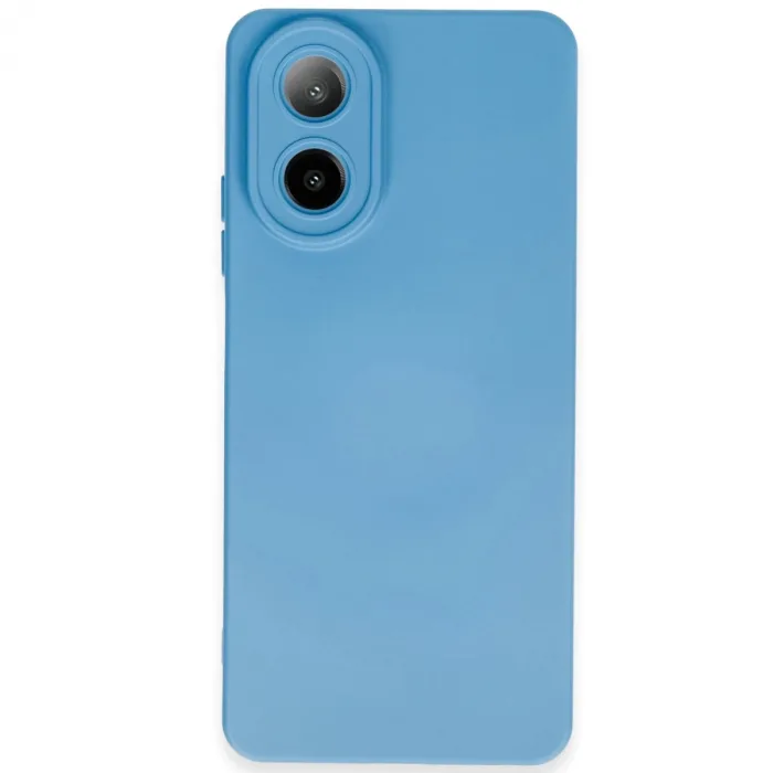 Newface Oppo A38 Kılıf Nano İçi Kadife Silikon - Mavi