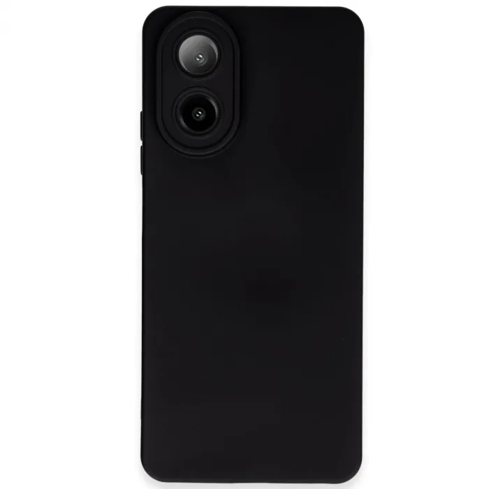 Newface Oppo A38 Kılıf Nano İçi Kadife Silikon - Siyah