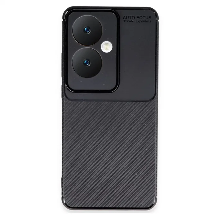 Newface Oppo Reno 11f Kılıf Auto Focus Karbon Kapak - Siyah