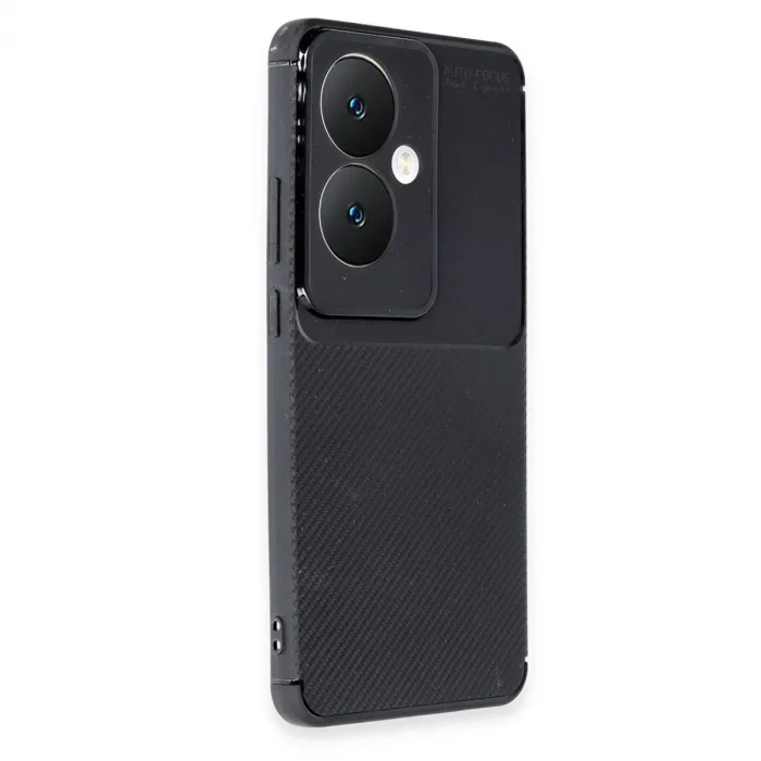 Newface Oppo Reno 11f Kılıf Auto Focus Karbon Kapak - Siyah