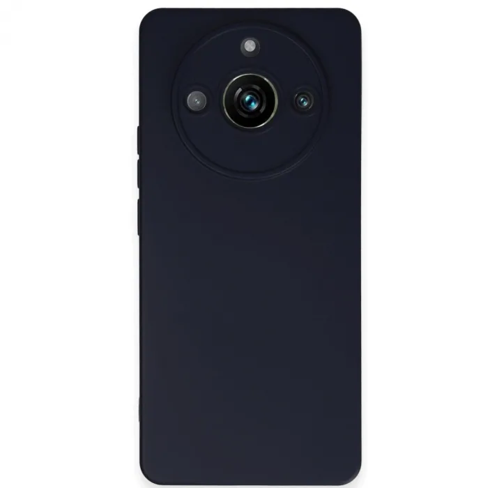 Newface Realme 11 Pro Kılıf Nano İçi Kadife Silikon - Lacivert