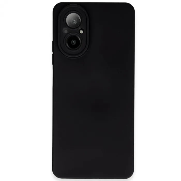 Newface Realme 12 Lite Kılıf Nano İçi Kadife Silikon - Siyah