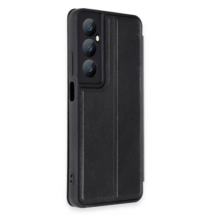 Newface Realme C65 Kılıf Flip Cover - Siyah
