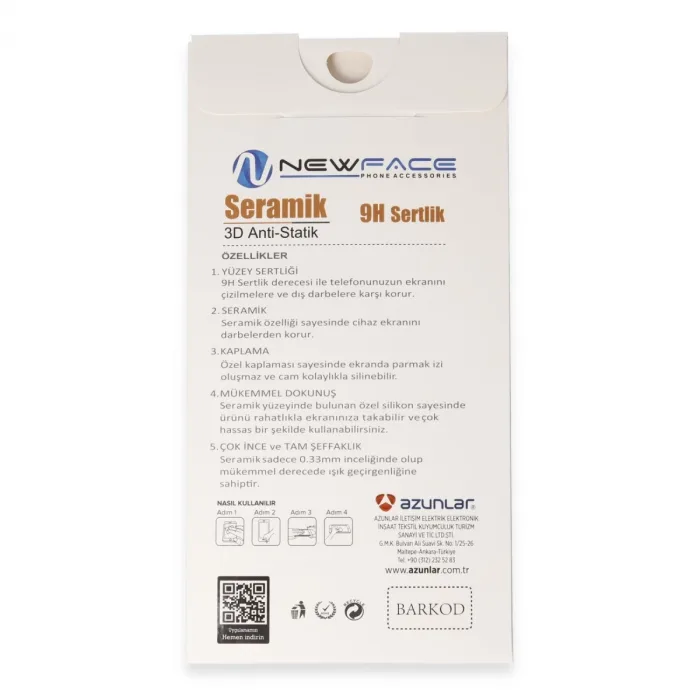 Newface Samsung Galaxy A05s 3d Antistatik Mat Seramik Nano Ekran Koruyucu