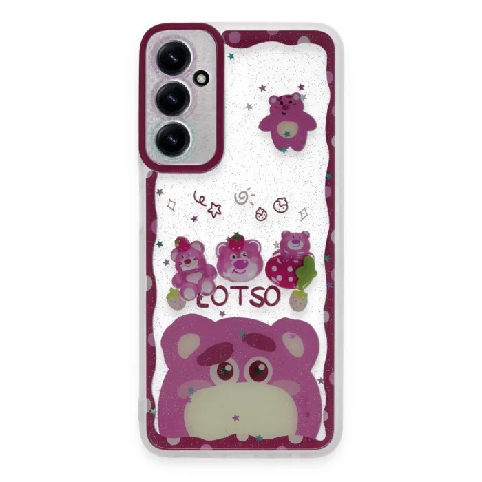 Newface Samsung Galaxy A05s Kılıf Sweet Desenli Silikon Kapak - Pembe