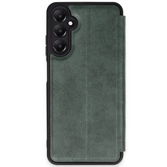 Newface Samsung Galaxy A35 5g Kılıf Flip Cover - Koyu Yeşil
