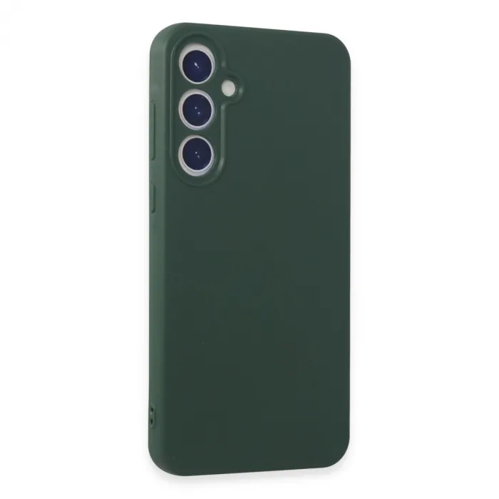 Newface Samsung Galaxy A55 5g Kılıf First Silikon - Koyu Yeşil