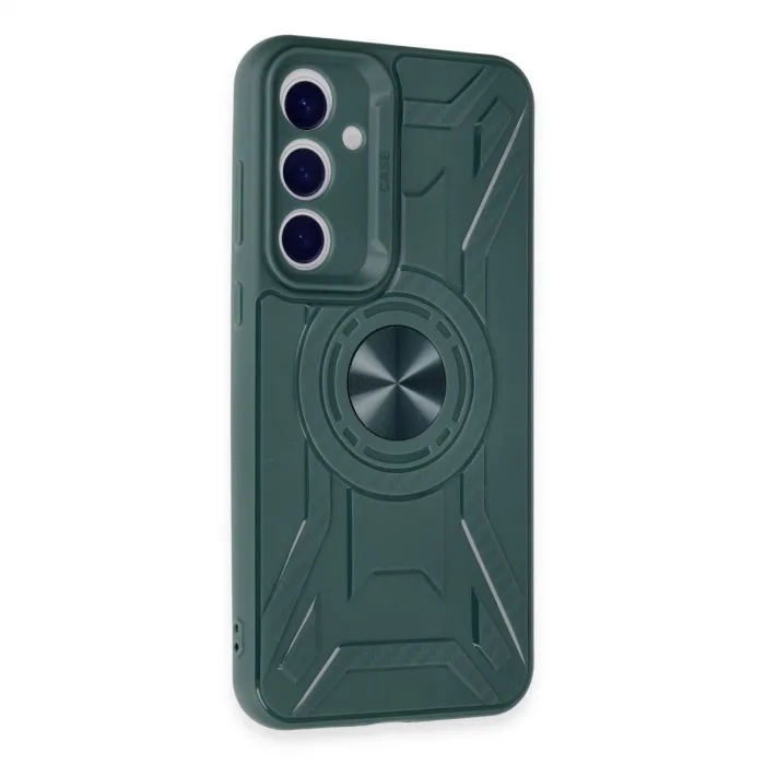 Newface Samsung Galaxy A55 5g Kılıf Lincoln Silikon - Koyu Yeşil