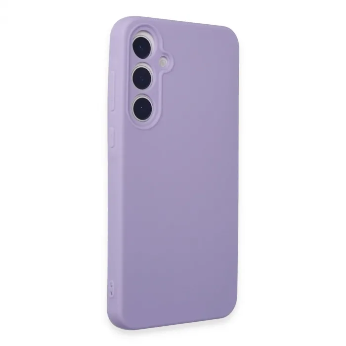 Newface Samsung Galaxy A55 5g Kılıf Nano İçi Kadife Silikon - Lila