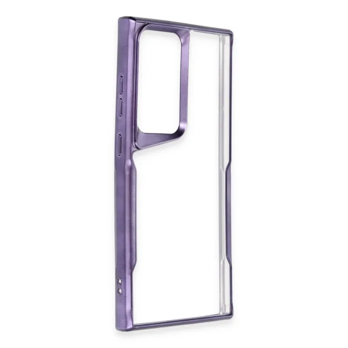 Newface Samsung Galaxy S23 Ultra Kılıf Boyi Silikon Kapak - Derin Mor