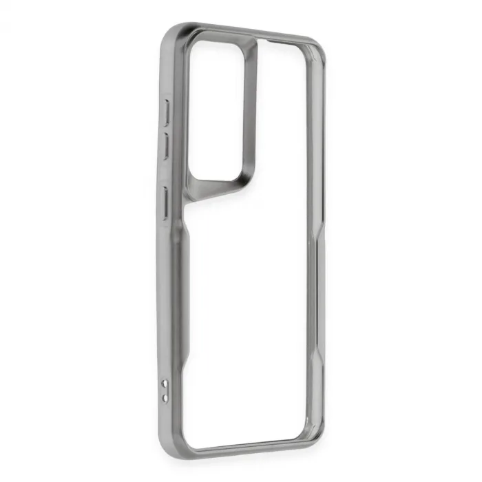 Newface Samsung Galaxy S24 Kılıf Boyi Silikon Kapak - Gümüş