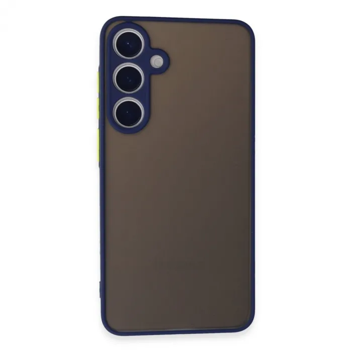 Newface Samsung Galaxy S24 Kılıf Montreal Silikon Kapak - Lacivert