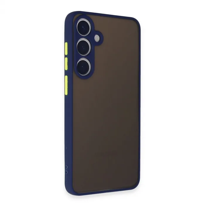 Newface Samsung Galaxy S24 Kılıf Montreal Silikon Kapak - Lacivert