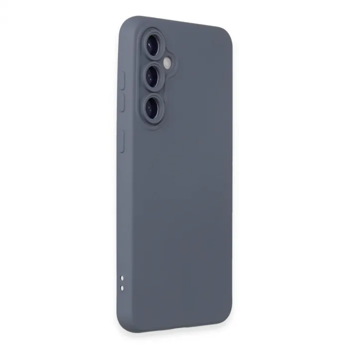 Newface Samsung Galaxy S24 Kılıf Nano İçi Kadife Silikon - Gri