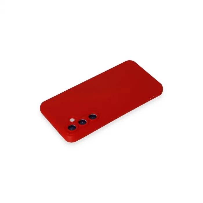 Newface Samsung Galaxy S24 Kılıf Nano İçi Kadife Silikon - Kırmızı