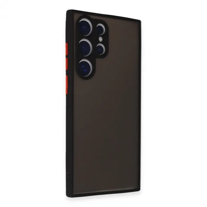 Newface Samsung Galaxy S24 Ultra Kılıf Montreal Silikon Kapak - Siyah