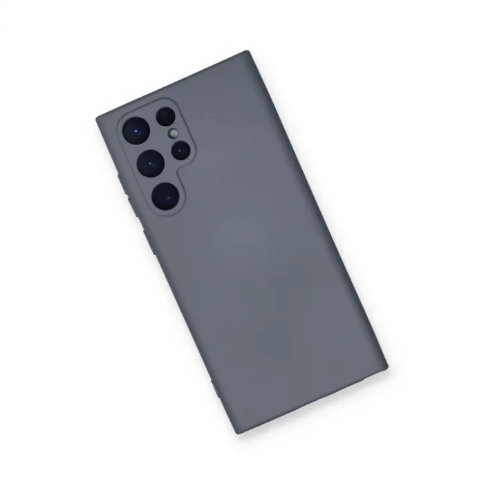 Newface Samsung Galaxy S24 Ultra Kılıf Nano İçi Kadife Silikon - Gri