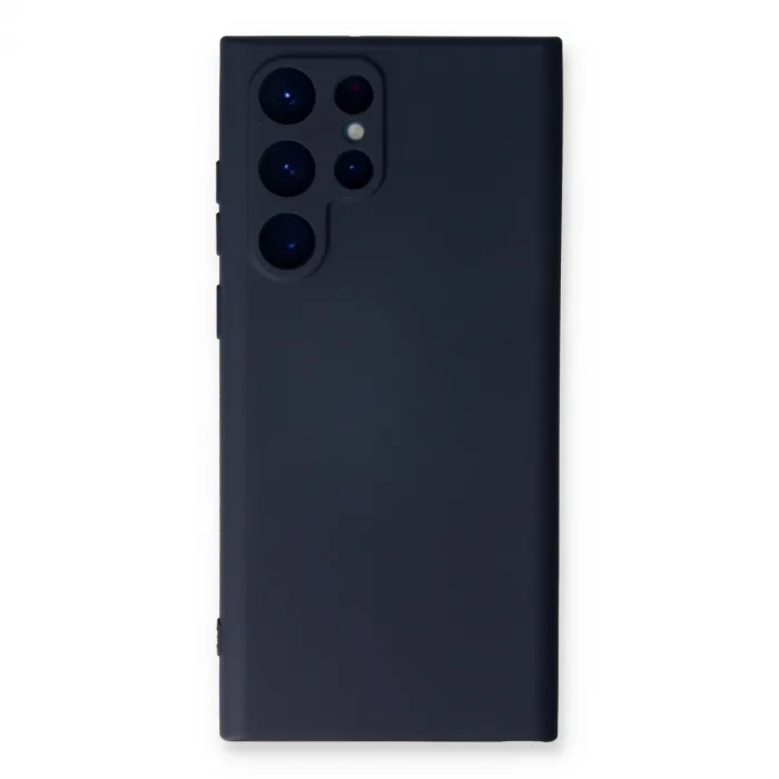 Newface Samsung Galaxy S24 Ultra Kılıf Nano İçi Kadife Silikon - Lacivert