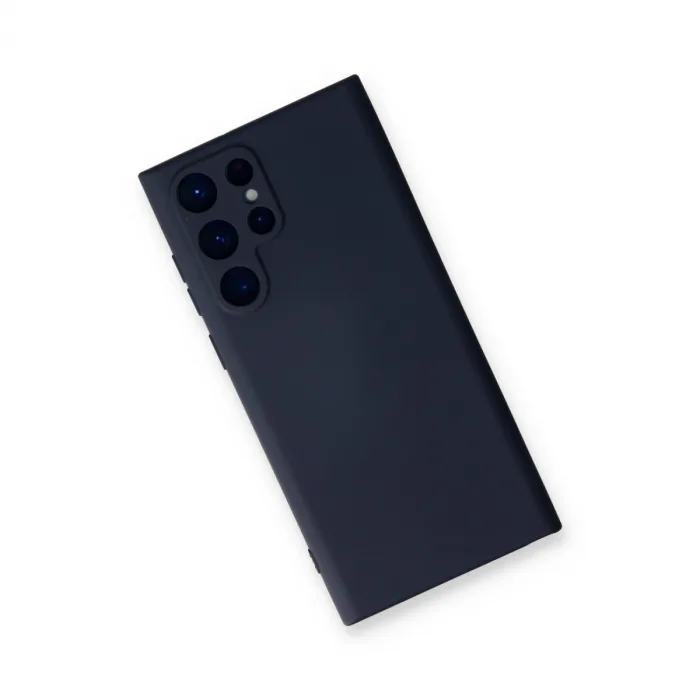 Newface Samsung Galaxy S24 Ultra Kılıf Nano İçi Kadife Silikon - Lacivert