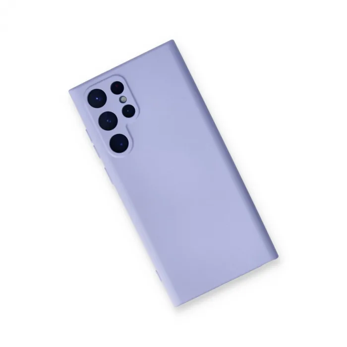 Newface Samsung Galaxy S24 Ultra Kılıf Nano İçi Kadife Silikon - Lila