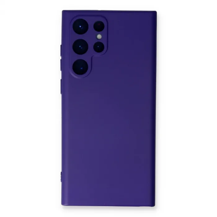 Newface Samsung Galaxy S24 Ultra Kılıf Nano İçi Kadife Silikon - Mor