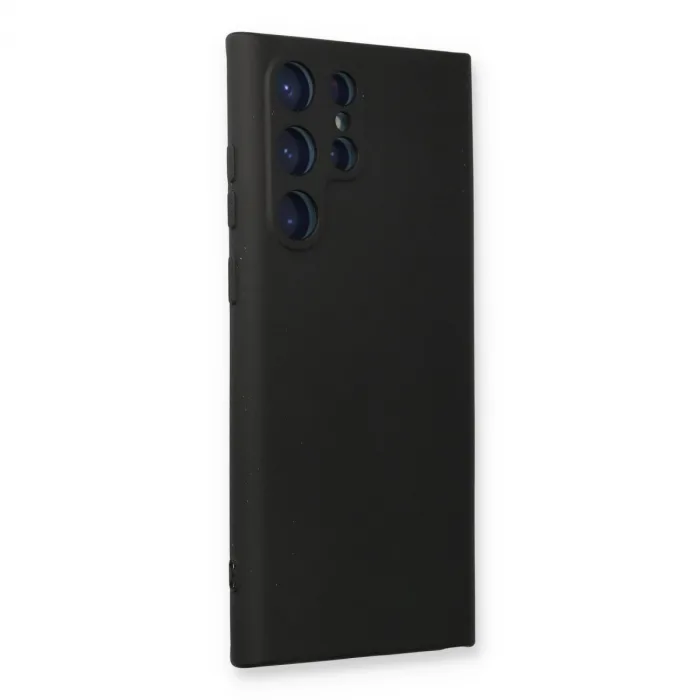 Newface Samsung Galaxy S24 Ultra Kılıf Nano İçi Kadife Silikon - Siyah