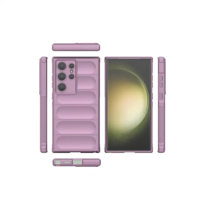 Newface Samsung Galaxy S24 Ultra Kılıf Optimum Silikon - Mor