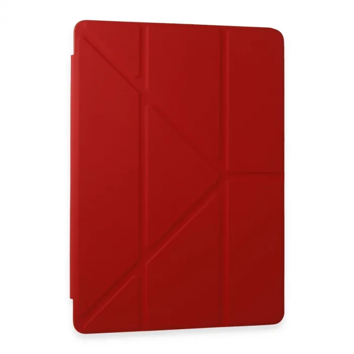 Newface Samsung Galaxy Tab A9 Kılıf Kalemlikli Mars Tablet Kılıfı - Kırmızı