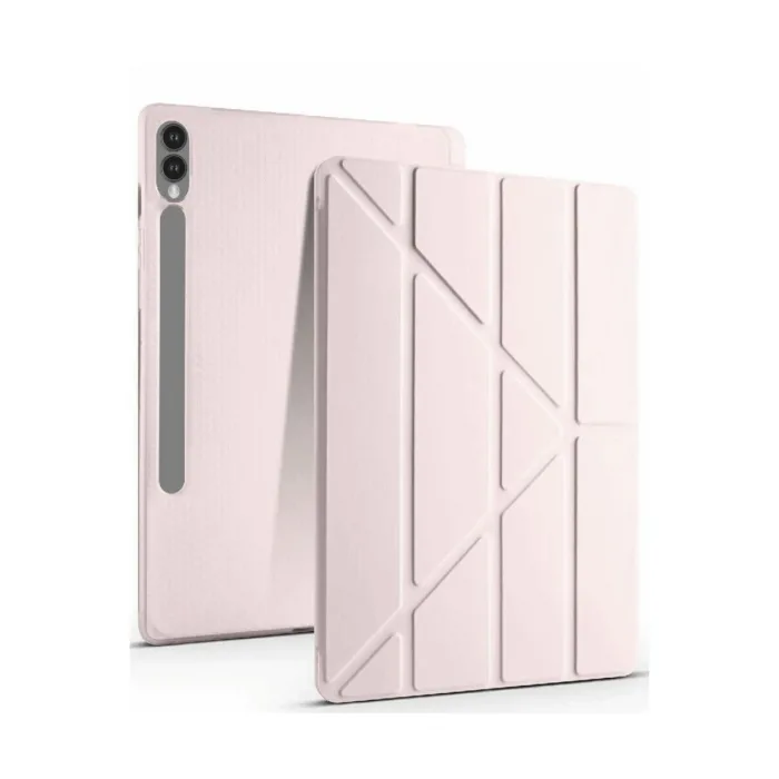 Newface Samsung Galaxy X610 Tab S9 Fe Plus 12.4 Kılıf Kalemlikli Mars Tablet Kılıfı - Rose Gold
