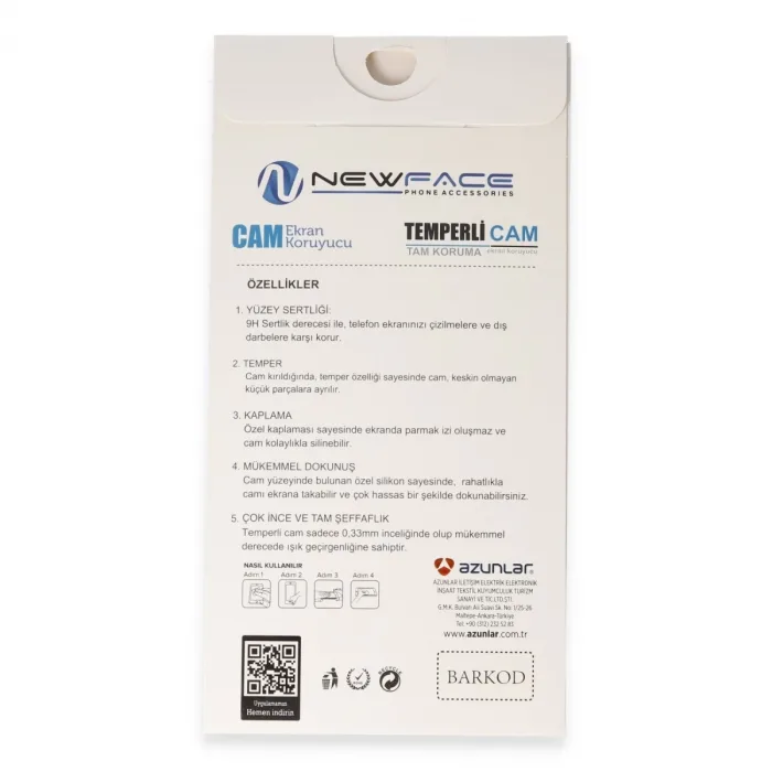 Newface Tecno Spark 20 3d Antistatik Cam Ekran Koruyucu