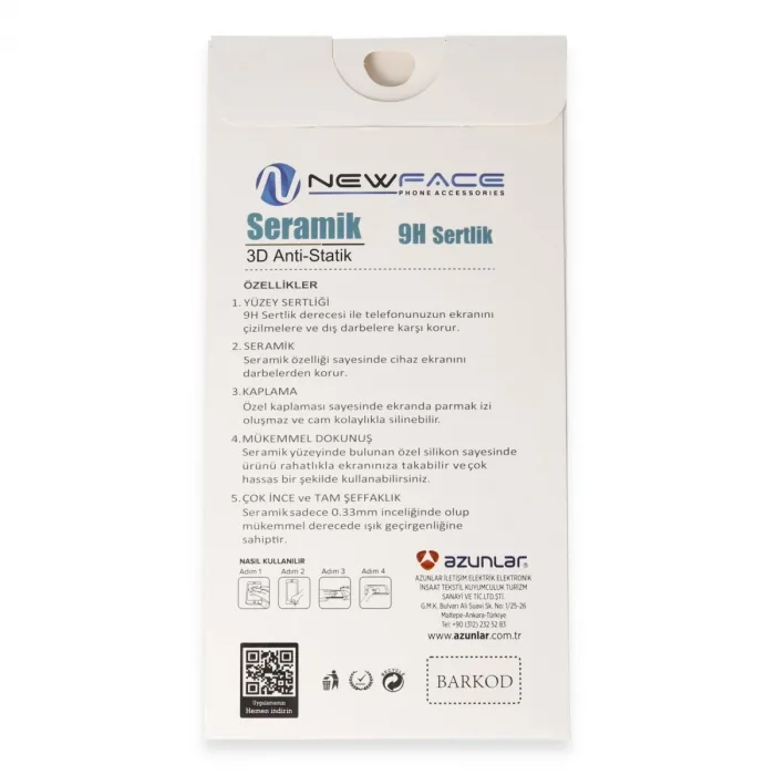 Newface Vivo Y17s 3d Antistatik Seramik Nano Ekran Koruyucu