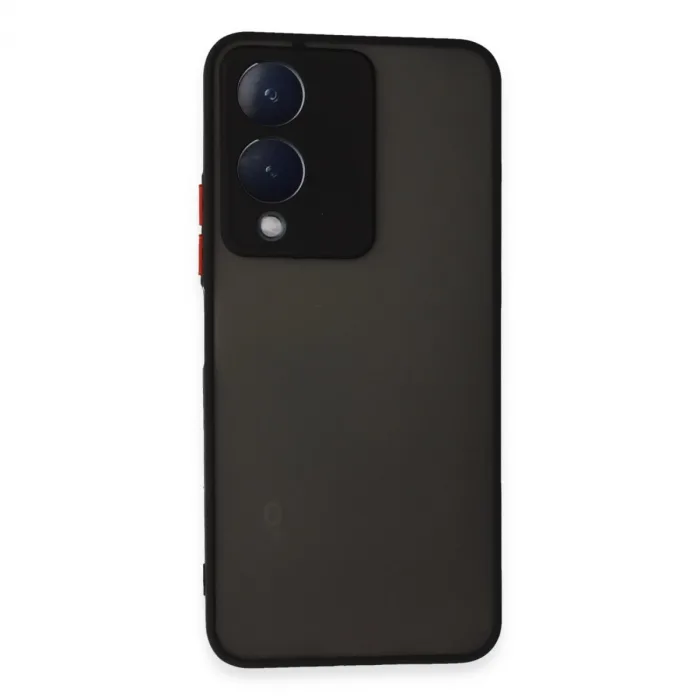 Newface Vivo Y17s Kılıf Montreal Silikon Kapak - Siyah