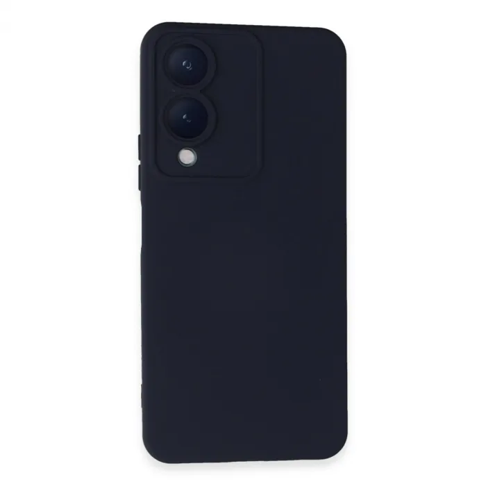 Newface Vivo Y17s Kılıf Nano İçi Kadife Silikon - Lacivert