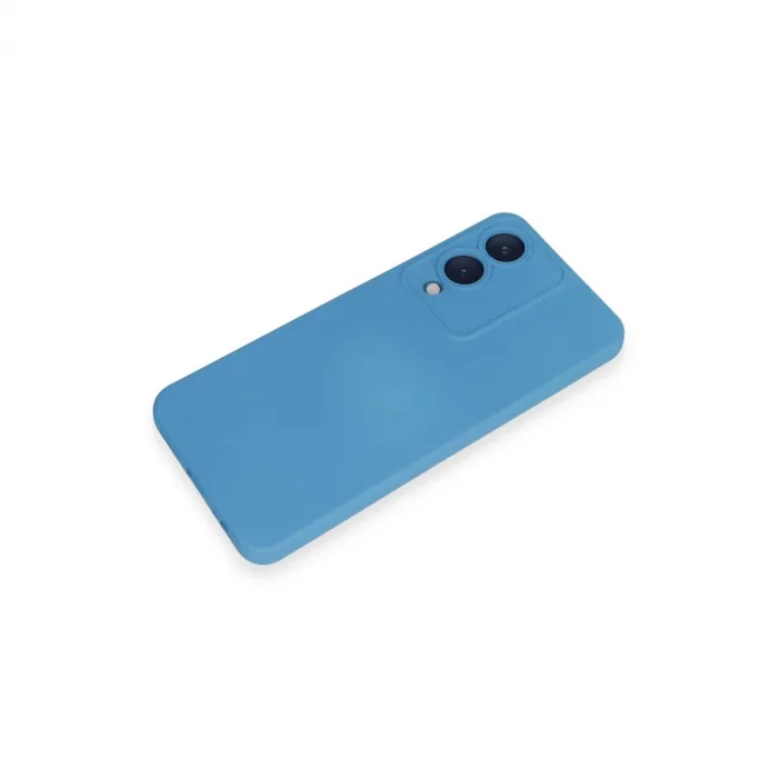 Newface Vivo Y17s Kılıf Nano İçi Kadife Silikon - Mavi